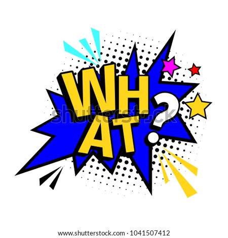 What cartoon patch, pop art style coloful icon with stars, vector illustration