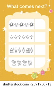 What comes next, Activity Page for Kids