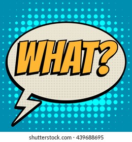 What comic book bubble text retro style