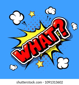 What Comic explosion pop art in vector cartoon style