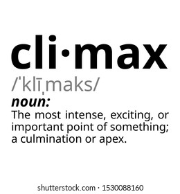 What is the definition of climax