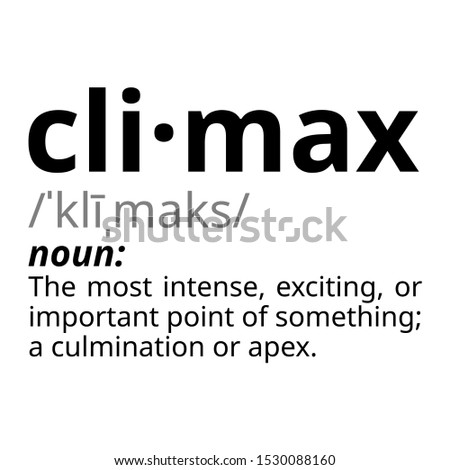 What is the definition of climax