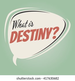 what is destiny retro speech bubble