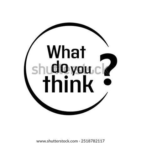 what do you think text information sign