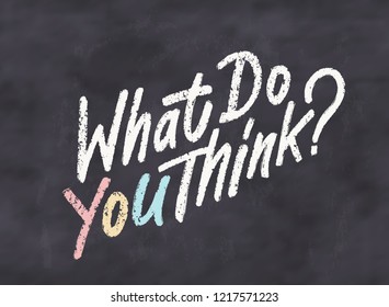 What do you think? Vector banner.