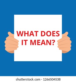 what does it mean question stencil print on the grunge white brick wall Vector illustration