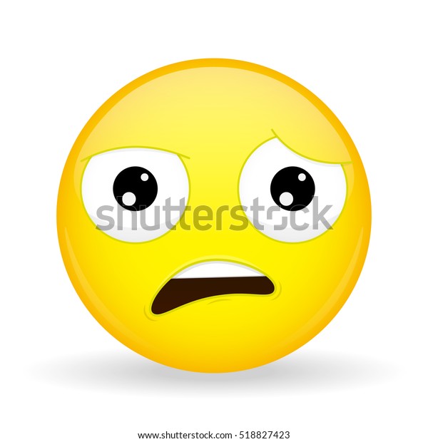 What Emoji Shock Emotion Wtf Emoticon Stock Vector (royalty Free) 518827423