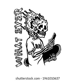 what ever skeleton t-shirt design. 