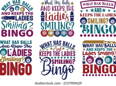 What Has Balls And Keeps Printable Vector Illustration