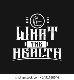 What the health design vector illustration