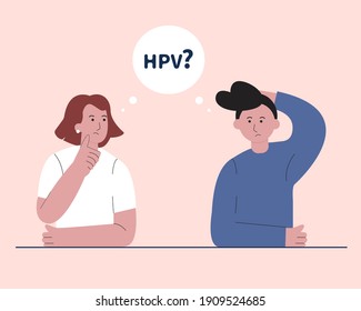 What is human human papilloma virus concept illustration