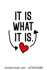 it is what it is,t-shirt design fashion vector