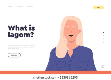 What is lagom landing page design website template advertising swedish philosophy of moderation