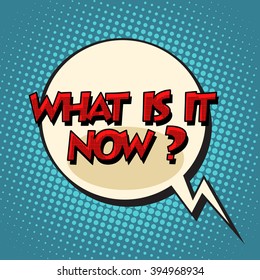 what is it now retro comic bubble text