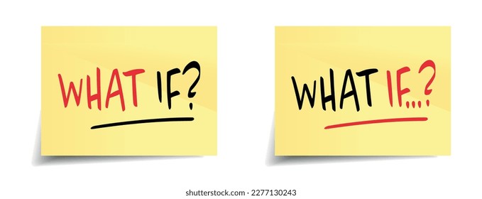 ¿Y si? sobre memo amarillo