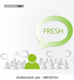 what people think, vector ilustration
