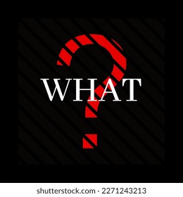 what with question mark vector image