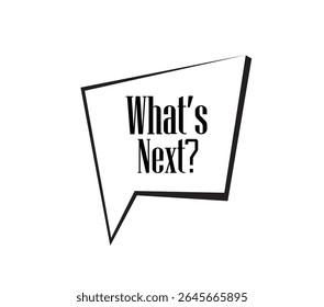 sinal de informações de texto de qual será o próximo