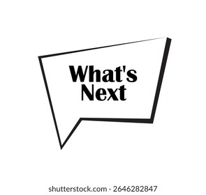 sinal de informações de texto de qual será o próximo
