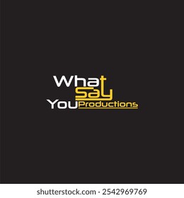 What Say You logo in yellow and white on a black background