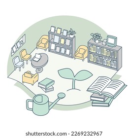 What sprouts from knowledge
Libraries and Books