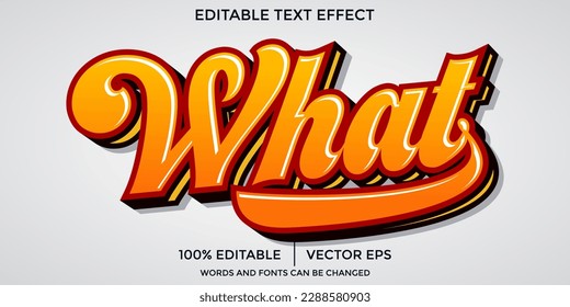 what is text effect editable