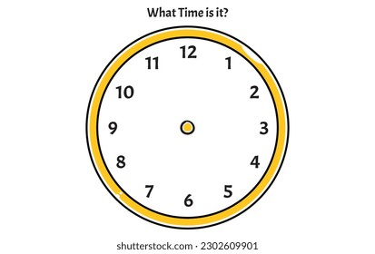 ¿A qué hora es? Inglés imprimible, ejercicios educativos para niños.