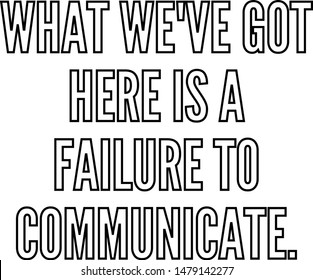 What we've got here is a failure to communicate