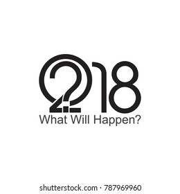 what will happen in 2018 question mark symbol vector