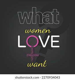 What women want social media post with its answer is love freedom and respect