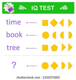 What word should be instead of a question mark? Intelligence puzzle, Logic question, IQ Test, Visual intelligence.