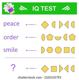 What word should be instead of a question mark? Intelligence puzzle, Logic question, IQ Test, Visual intelligence.