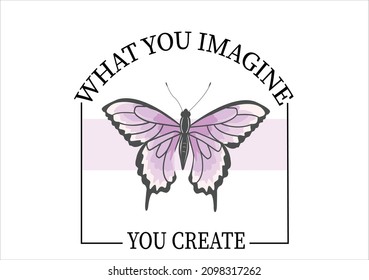 what you imagine purple butterfly