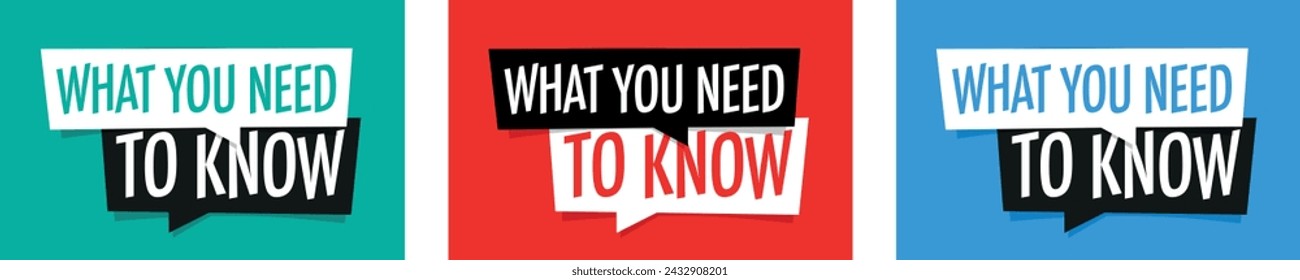 What you need to know