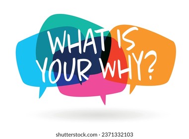 What is your why? on speech bubble