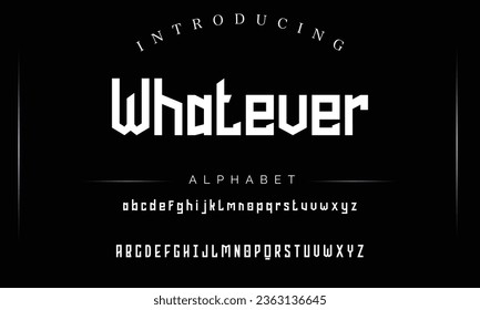 Whatever Sport Modern Future bold Alphabet Font. Typography urban style fonts for technology, digital, movie logo bold style. vector illustration