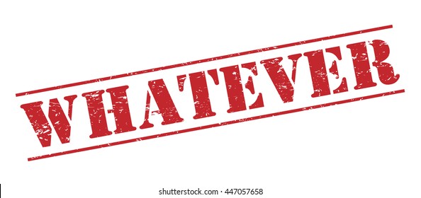 whatever vector stamp on white background