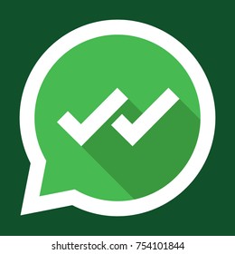 Whats App Flat Concept. Vector Illustration. Element Template For Design.