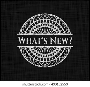 What's New? with chalkboard texture