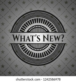 What's New? dark emblem. Retro