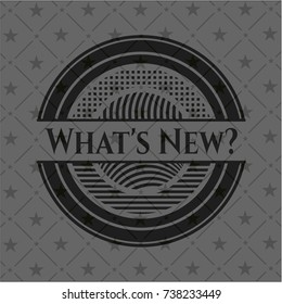 What's New? dark emblem. Retro