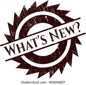 What's New? grunge stamp