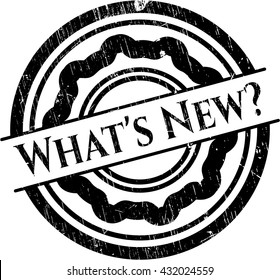 What's New? grunge stamp