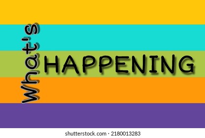 What's Happening illustration and clipart stock image vector art