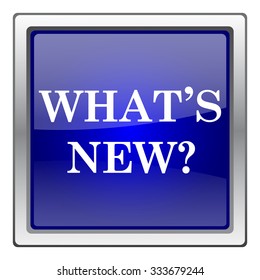 Whats new icon. Internet button on white background. EPS10 vector.