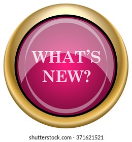 Whats new icon. Internet button on white background. EPS10 vector.