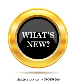 Whats new icon. Internet button on white background. EPS10 vector.