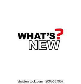 What's New Sign On White Background