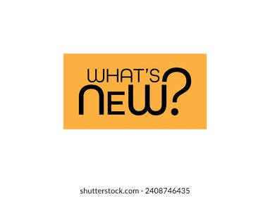 what's new sign on white background