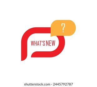 what's new sign on white background